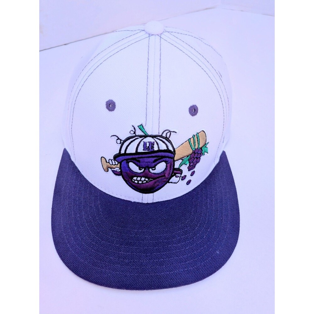 Zephyr Lake Erie Crushers Fitted Hat Purple & White 7 3/8"